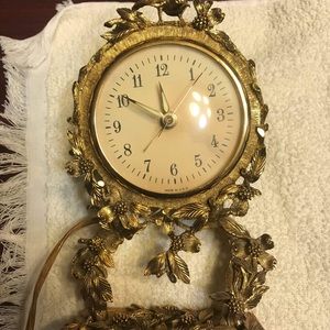 Antique Matson 24K Gold Clock